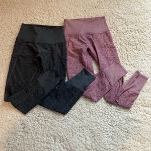 Womens 2 pack leggings with pockets
